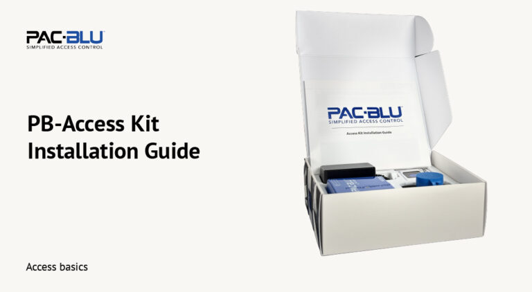 PAC-BLU PB-Access-Kit Installation Guide