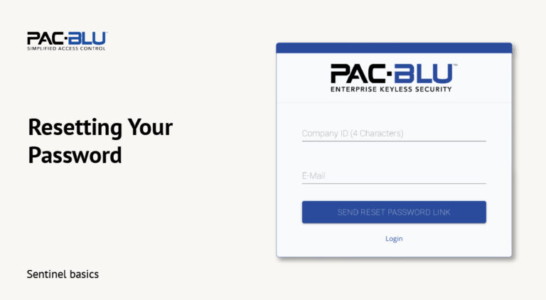 PAC-BLU Resetting Your Password